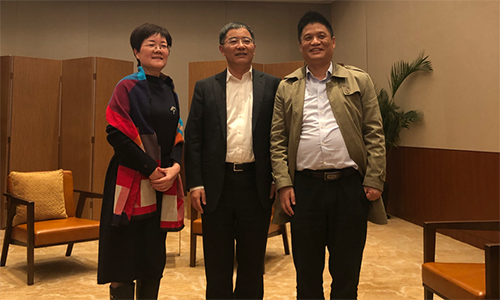 镇江市市长张叶飞接见NG体育董事长杨冰之一行